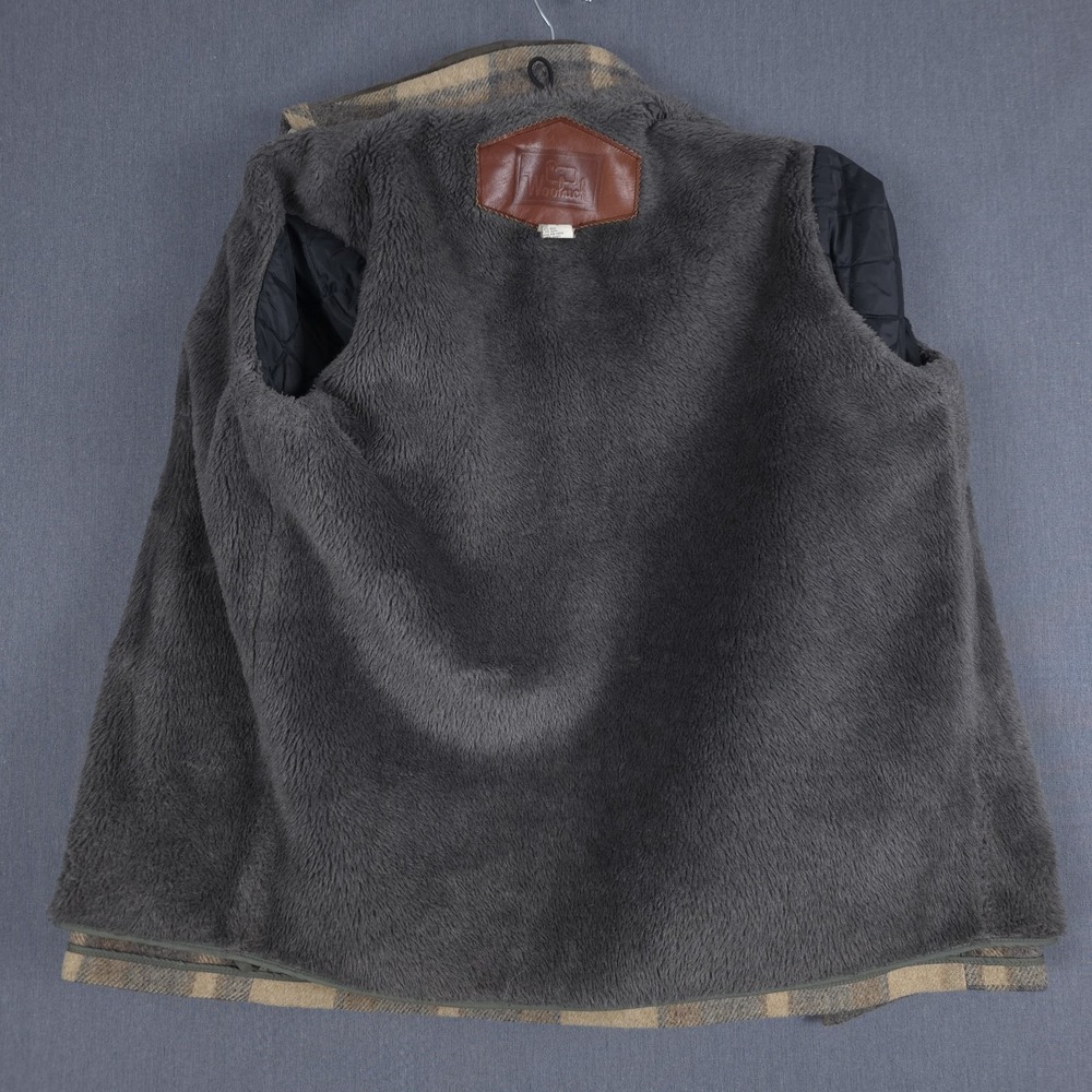 Woolrich Heavyweight Flannel Coat Mens Medium Wool Blend Sherpa Lined‎ Full Zip - Picture 6 of 10